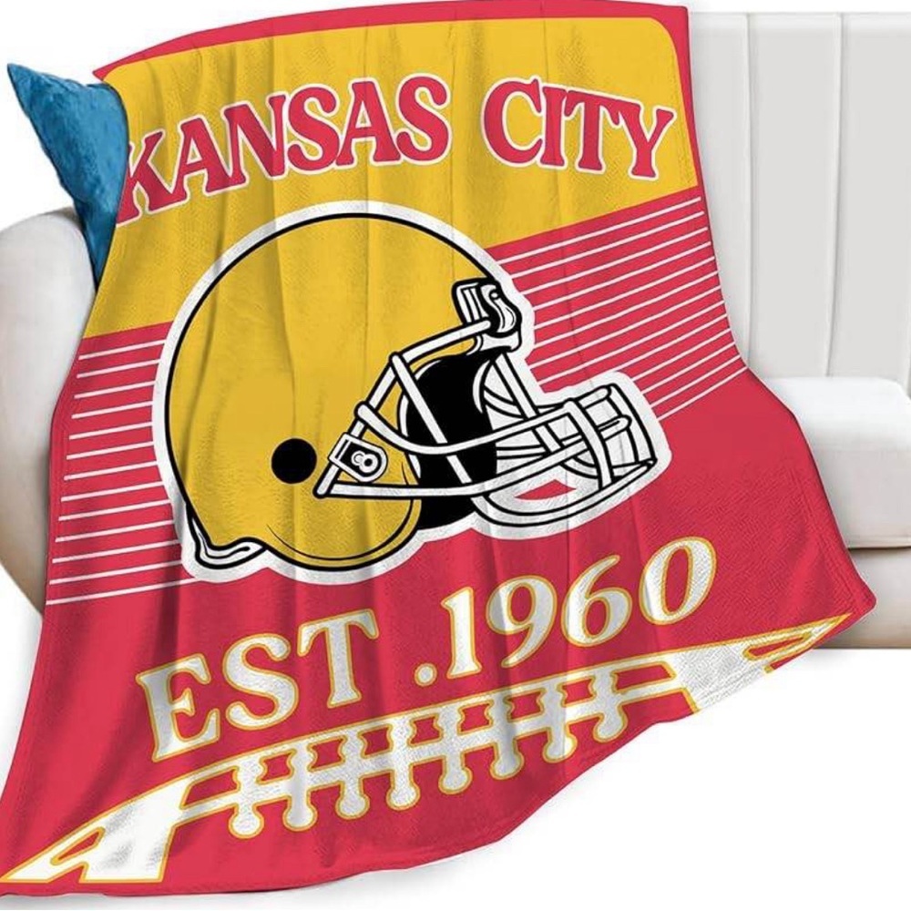 Kansas City Chiefs Throw Blanket Non-Licensed NFL 60x50 Kansas City Pride NEW